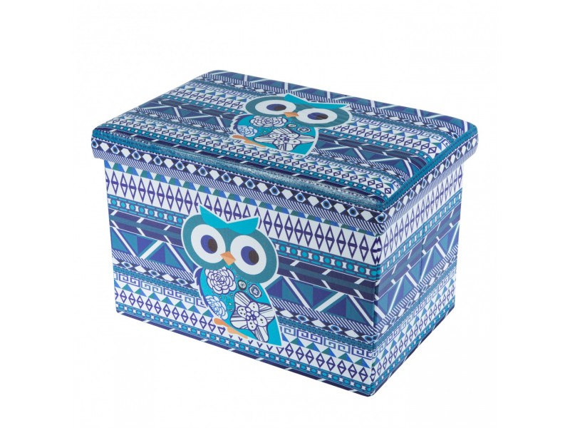 Taburet Design 48x32 Blue Owl